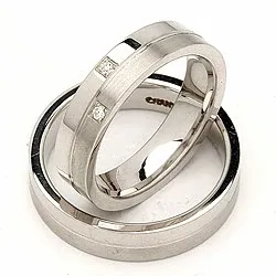 Vihkisormusta hopea 0,028 ct