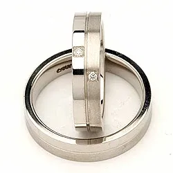 Vihkisormusta hopea 0,028 ct