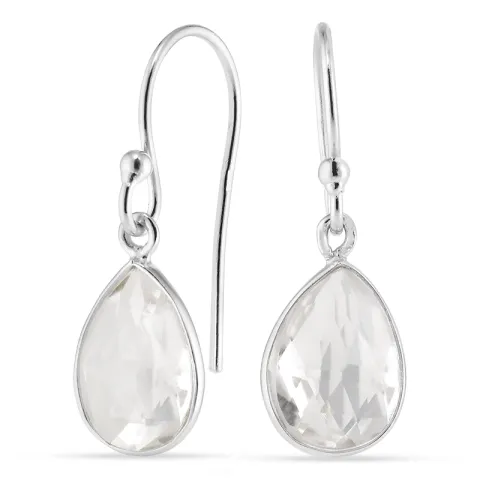 pisara kirkas quartz korvarenkaat  hopea