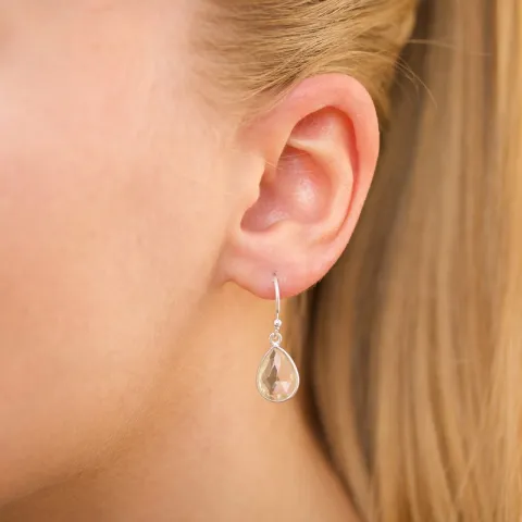 pisara kirkas quartz korvarenkaat  hopea