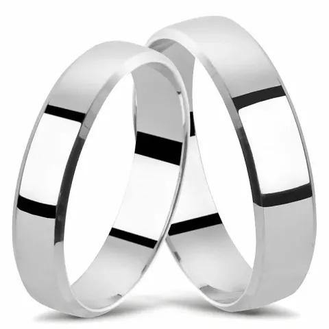 vihkisormusta 14 karaatin valkokultaa - setit