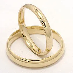 Vihkisormusta 9 karaatin kultaa