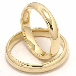 Vihkisormusta 9 karaatin kultaa