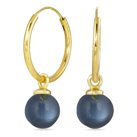 18 mm tummansininen kristalli rengas  kullattu hopea