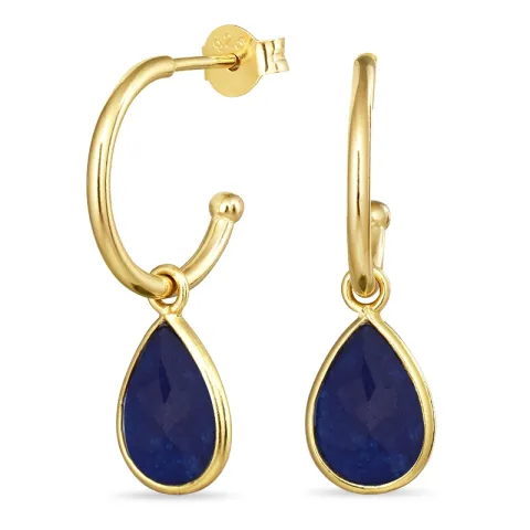 12 mm sininen jadekivi rengas  kullattu hopea