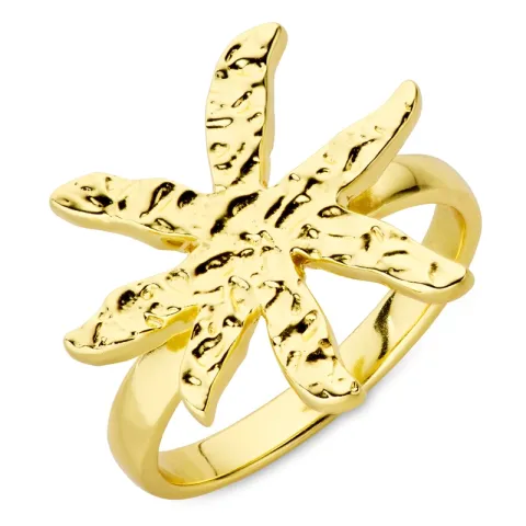 kukka sormus kullattu messinki - Eliné