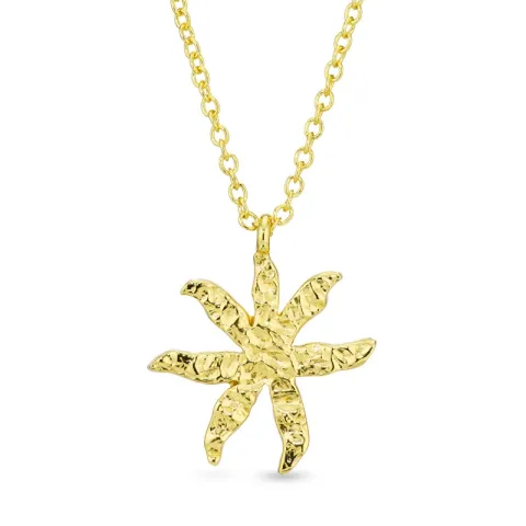 kukka kaulaketju kullattu messinki - Eliné