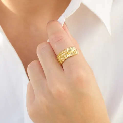 sormus kullattu messinki - Eliné