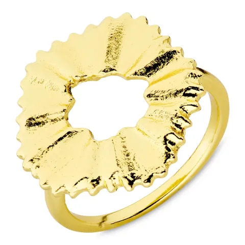 kukka sormus kullattu messinki - Eliné