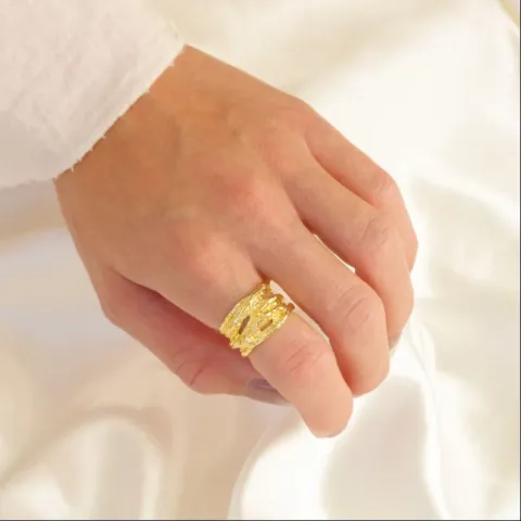 sormus kullattu messinki - Eliné