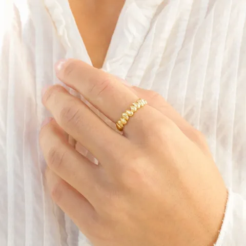 sormus kullattu messinki - Eliné