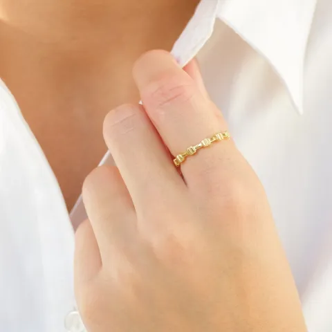 sormus kullattu messinki - Eliné