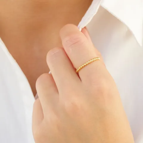 sormus kullattu messinki - Eliné