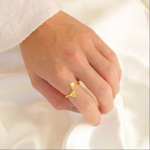 sormus kullattu messinki - Eliné