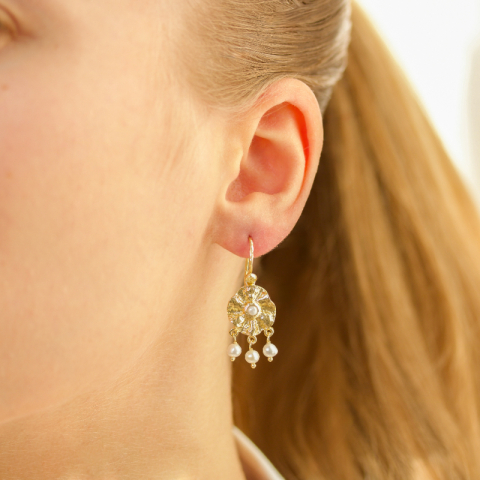 helmi korvarenkaat  kullattu messinki - Eliné