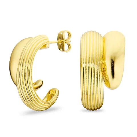 rengaskorvakorut  kullattu messinki - Eliné