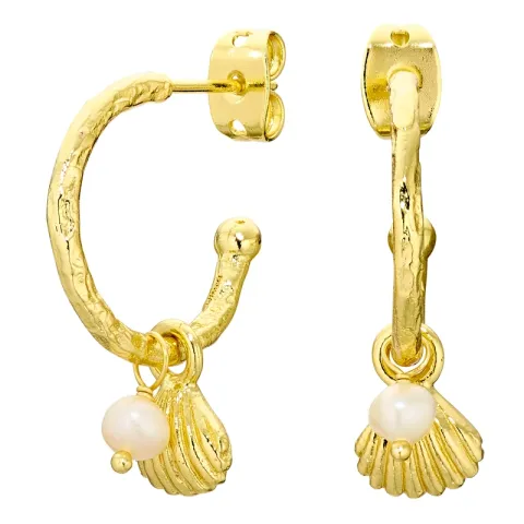 helmi rengaskorvakorut  kullattu messinki - Eliné