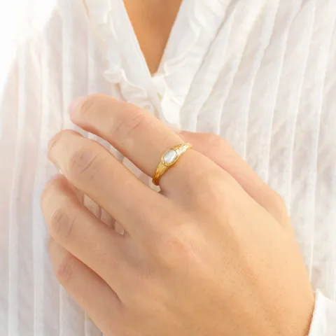 helmi sormus kullattu messinki - Eliné