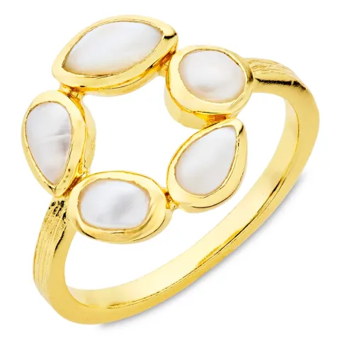 helmi sormus kullattu messinki - Eliné