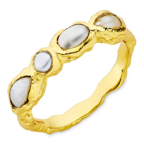 helmi sormus kullattu messinki - Eliné