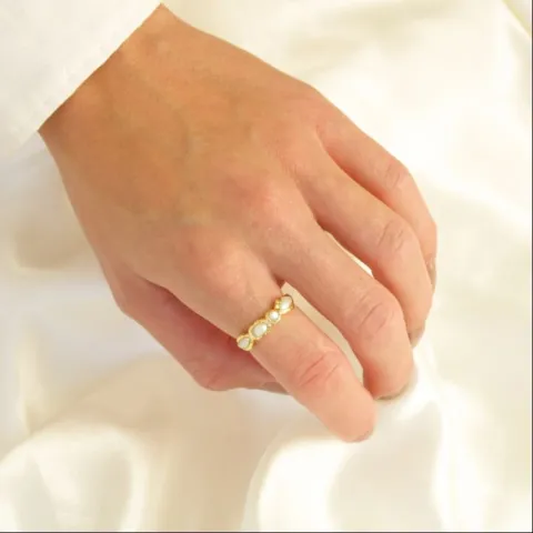 helmi sormus kullattu messinki - Eliné