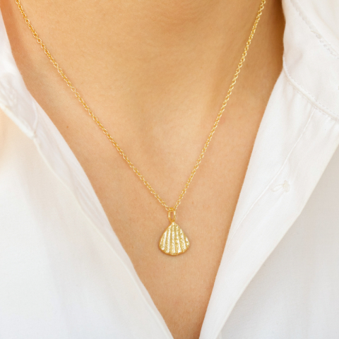 pääkalloa kaulaketju kullattu messinki - Eliné