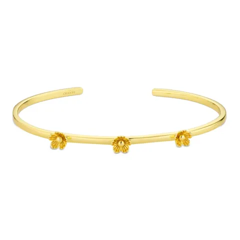 kukka rannekoru kullattu messinki - Eliné