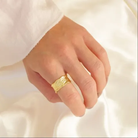 sormus kullattu messinki - Eliné