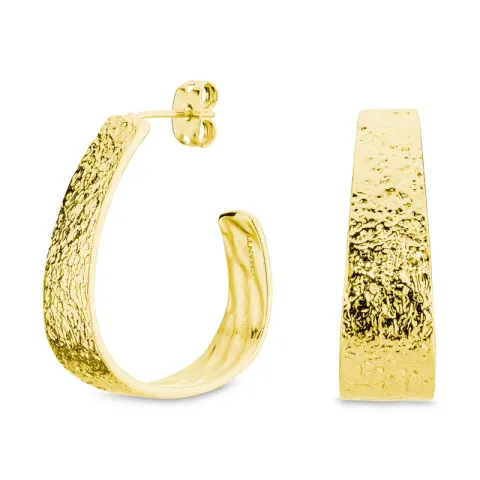 rengaskorvakorut  kullattu messinki - Eliné