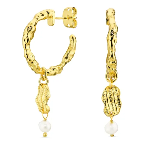 helmi rengaskorvakorut  kullattu messinki - Eliné