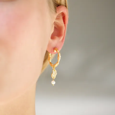 helmi rengaskorvakorut  kullattu messinki - Eliné