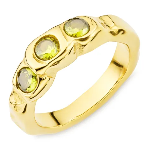 vedenkestävät sormus kullattu teräs - OCEANA