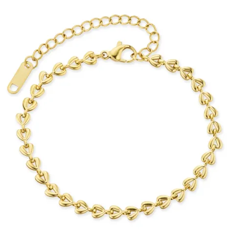 vedenkestävät sydän rannekoru kullattu teräs - OCEANA