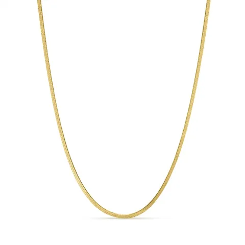 vedenkestävät kaulaketju kullattu teräs 39 + 8 cm x 2 mm  - OCEANA