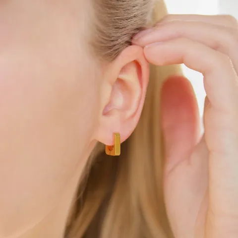 vedenkestävät 12 mm rengas  kullattu teräs - OCEANA