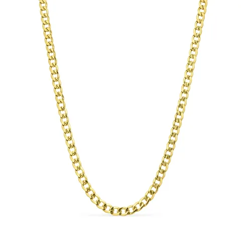 vedenkestävät panssarikaulaketju kullattu teräs 50 cm x 6 mm  - OCEANA