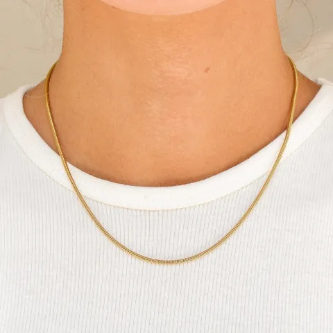 vedenkestävät kaulaketju kullattu teräs - OCEANA