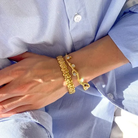 vedenkestävät rannerengas kullattu teräs - OCEANA