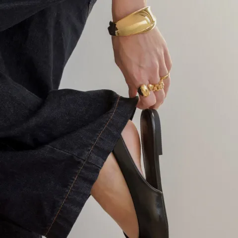 vedenkestävät rannerengas kullattu teräs - OCEANA