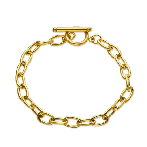 vedenkestävät rannekoru kullattu teräs 17 cm x 5,9 mm  - OCEANA