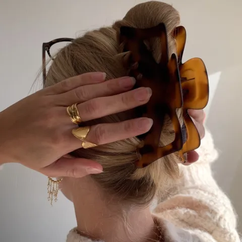 vedenkestävät sormus kullattu teräs - OCEANA