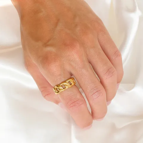 vedenkestävät sormus kullattu teräs - OCEANA