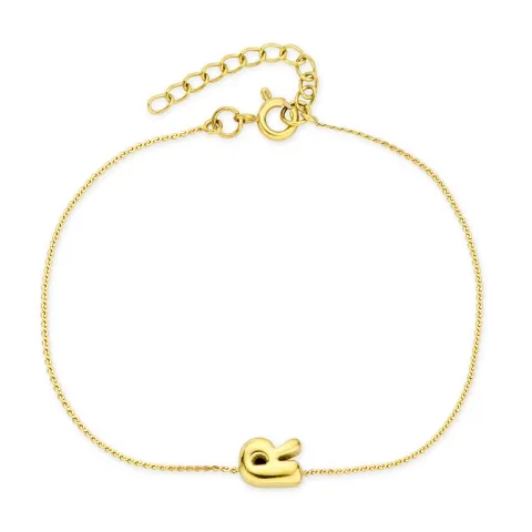 vedenkestävät r-kirjain rannekoru kullattu teräs - OCEANA