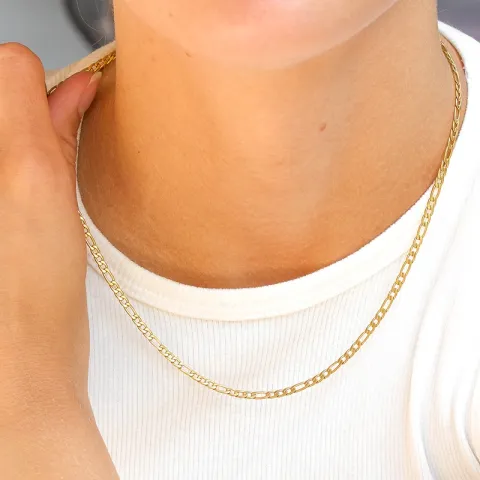 vedenkestävät kaulaketju kullattu teräs - OCEANA