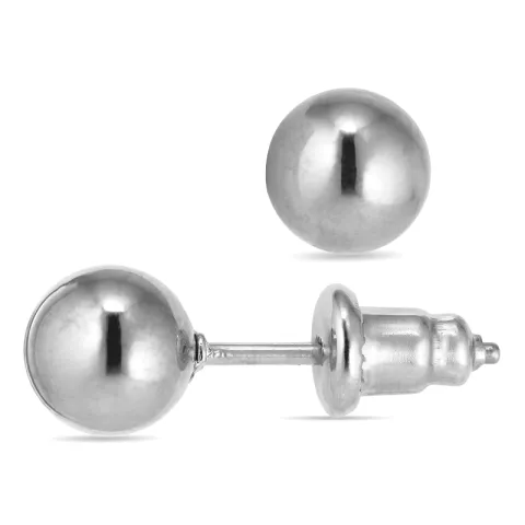 6 mm vedenkestävät nappikorvakorut  teräs - OCEANA