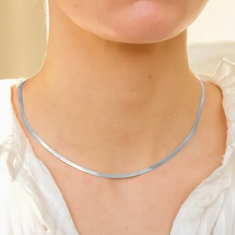 vedenkestävät kaulaketju teräs 40 + 5 cm x 3 mm  - OCEANA