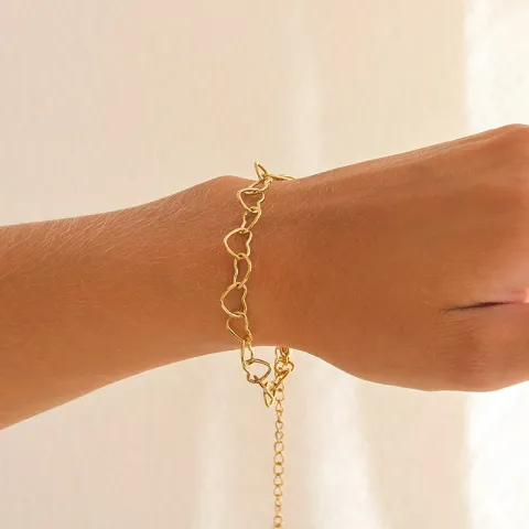 vedenkestävät rannekoru kullattu teräs  x 7,6 mm  - OCEANA