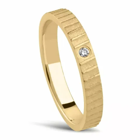 Kapea Naisten sormus 14 karaatin kultaa 0,025 ct