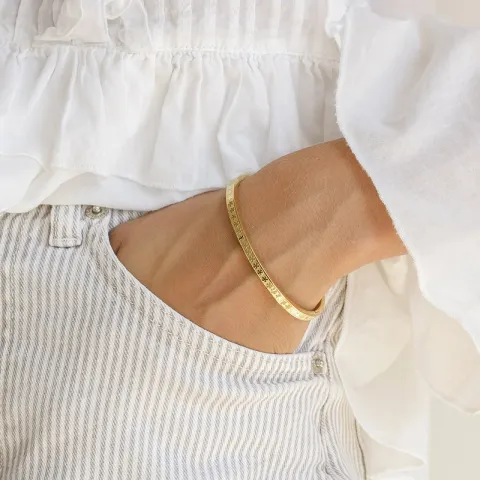 vedenkestävät rannerengas kullattu teräs  x 4,0 mm  - OCEANA