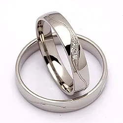 Vihkisormusta palladiumia 0,036 ct